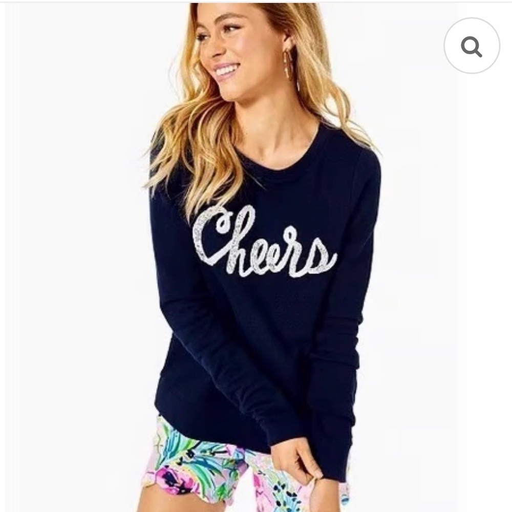 Lilly Pulitzer Rami “Cheers” Beaded Sweatshirt